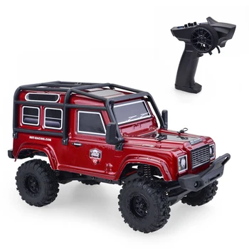 

RGT V2 Mini 1/24 D90 15km/H Land Rover Off-Road Vehicle 4WD RC Crawler Education Toy For Child - RTR Version Claret/Carbon Grey