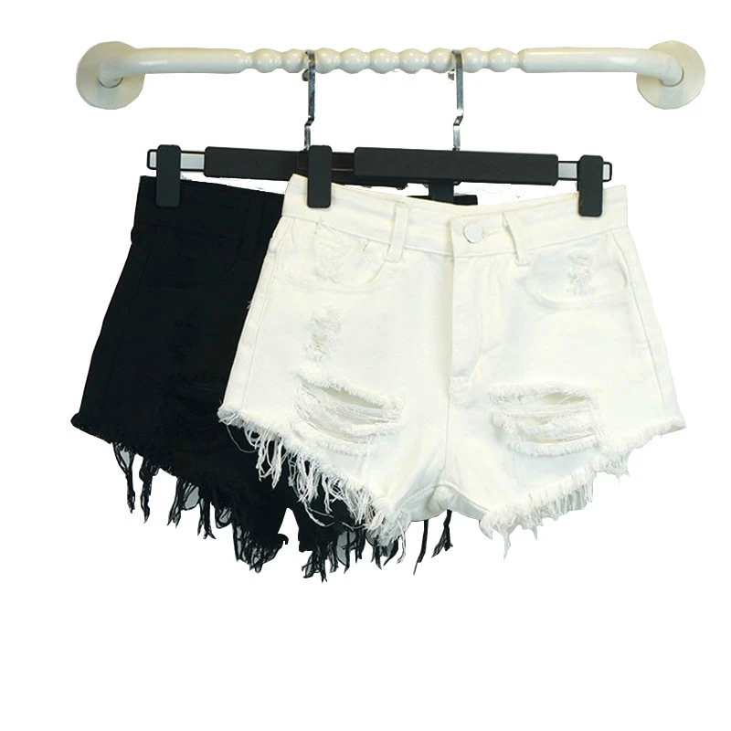 black ripped shorts girls