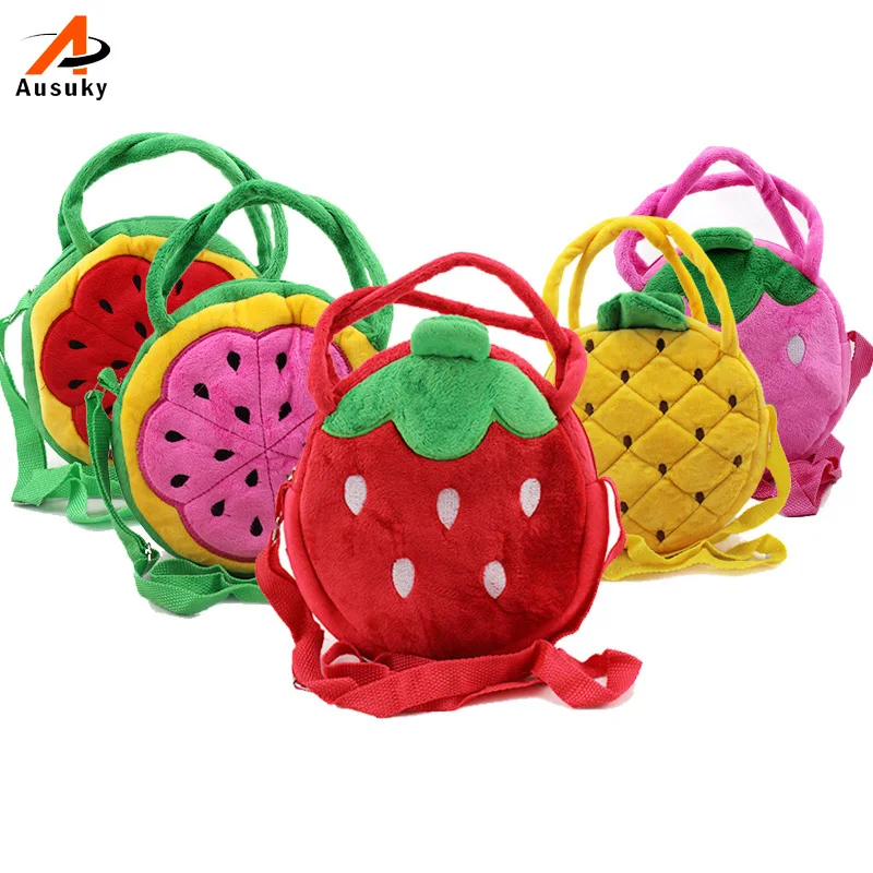 Cartoon kids Children Lucency Jelly Bags Baby Girls Fruit Cute Candy Color Messenger Handbags Princess Shoulder Bag New Tend |
