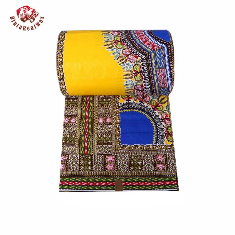 Wholesale Ankara Fabric African Real Wax Prints Fabric Ankara Wax African Print Fabric 6 Yards one Piece 24FJ2021