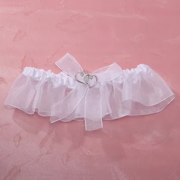 

Beautiful Organdy With Bowknot Wedding Garters