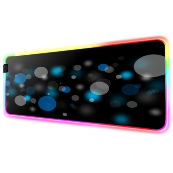 

Blue and black RGB Mouse Pad Gamer Accessories Large LED MousePad Gaming Desk Mats 90x40cm/70x30cm PC Desk Play Mat with Backlit