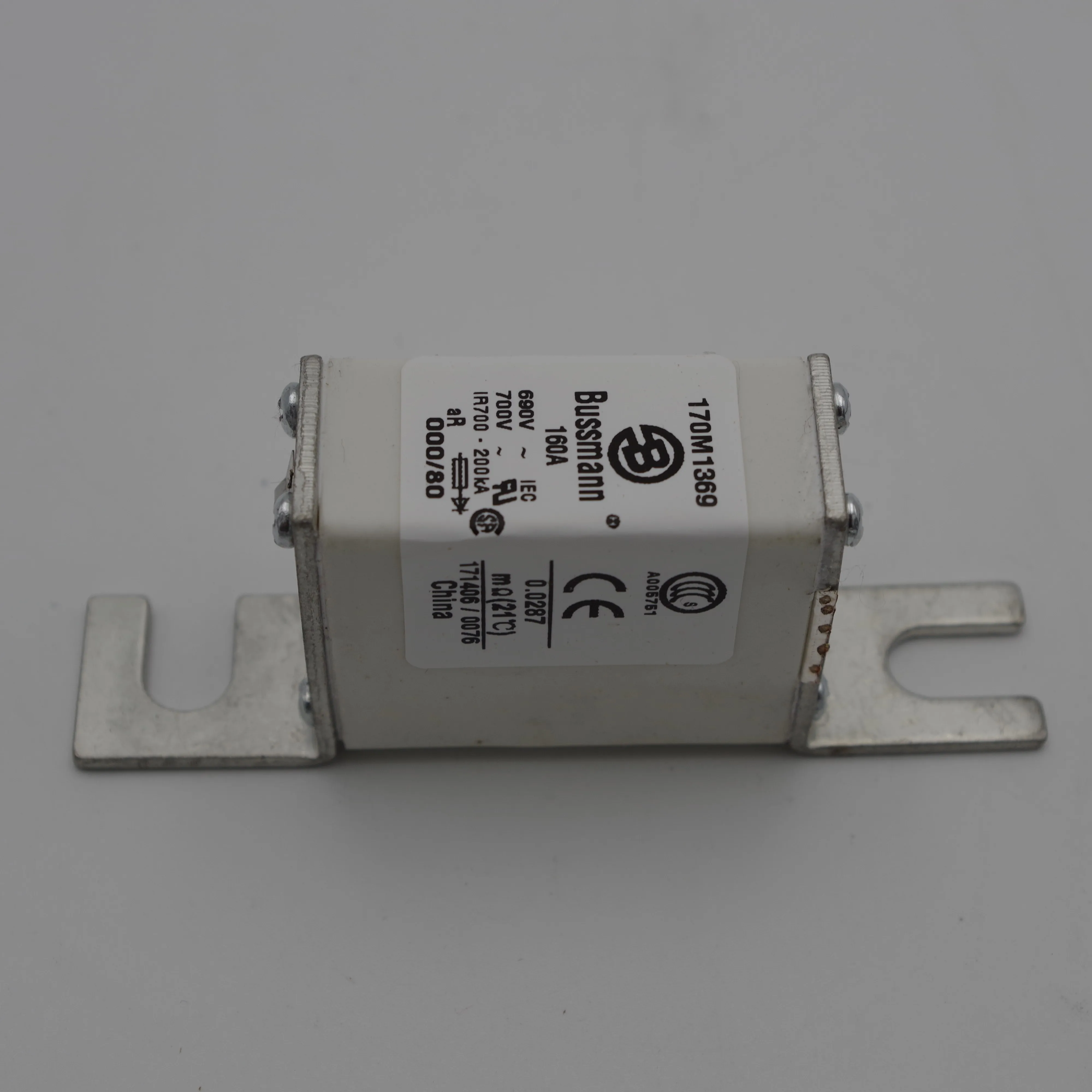 

DC Fuse 160A 690V 170M1369 Low Voltage Fuse Power Fuse for Cable and Wire Protection