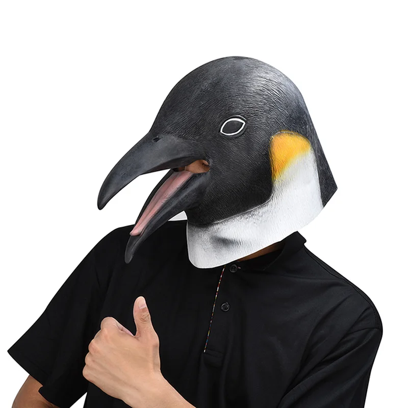 

Halloween Mask Look Up The Penguin Masks Masquerade Party Cosplay Animal Mascara Carnaval Mascaras De Latex Realista Masque