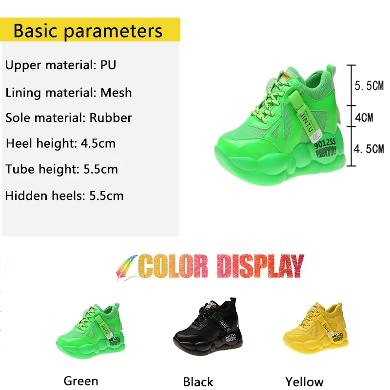 Rimocy Autumn Casual Shoes Woman High Platform Lace Up Sneakers Women Thick Bottom Hidden Heels Vulcanize Shoes Mujer