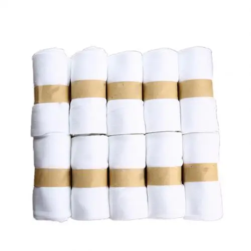 White Новая мода, 10 пар, короткие носки, мужские летние носки для купания, Повседневные Дышащие носки средней длины, одноцветные чулочно-носочные изделия, нижнее белье - Цвет: White