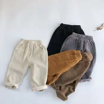 

Children's corduroy pants 2020 spring new baby Korean version of loose casual wild trousers boys straight pants