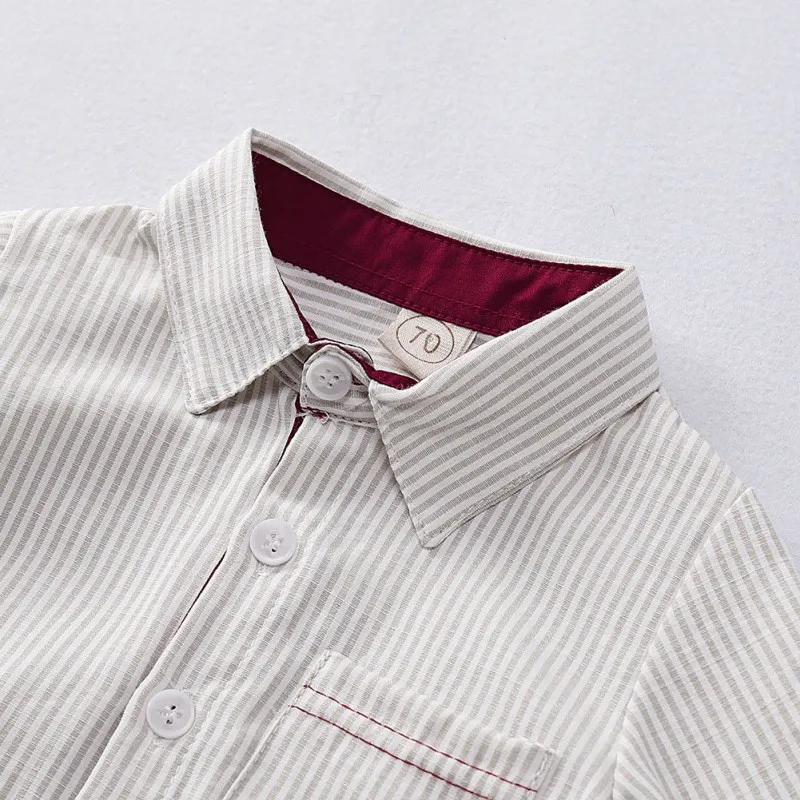 Осенний повседневный комплект одежды для маленьких мальчиков, комплекты одежды для маленьких джентльменов Блузка+ брюки+ ремень, костюм из 3 предметов