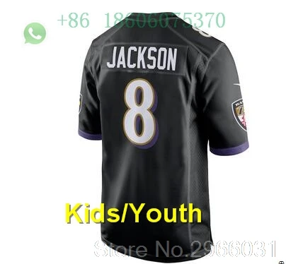 Baltimore A+++ качественная Детская Молодежная Футболка Lamar Jackson 8 Hayden Hurst 81 Рэй Льюис 52 Джастин Такер 9 Hayden Hurst 81 - Цвет: for kids youth