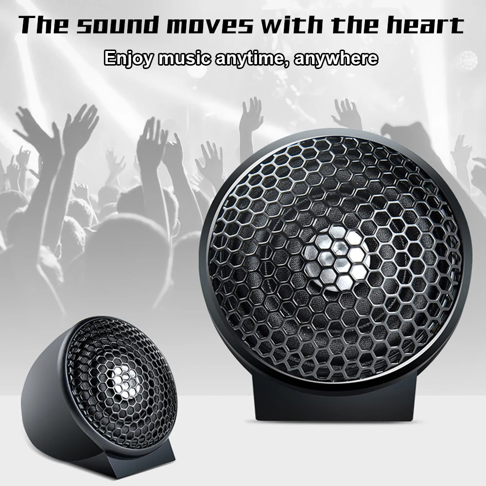2pcs Universal Car Tweeter Loudspeakers 150W 4Ohm Automobile Door Audio Speakers Music Player Built-in Crossover for Car Audio