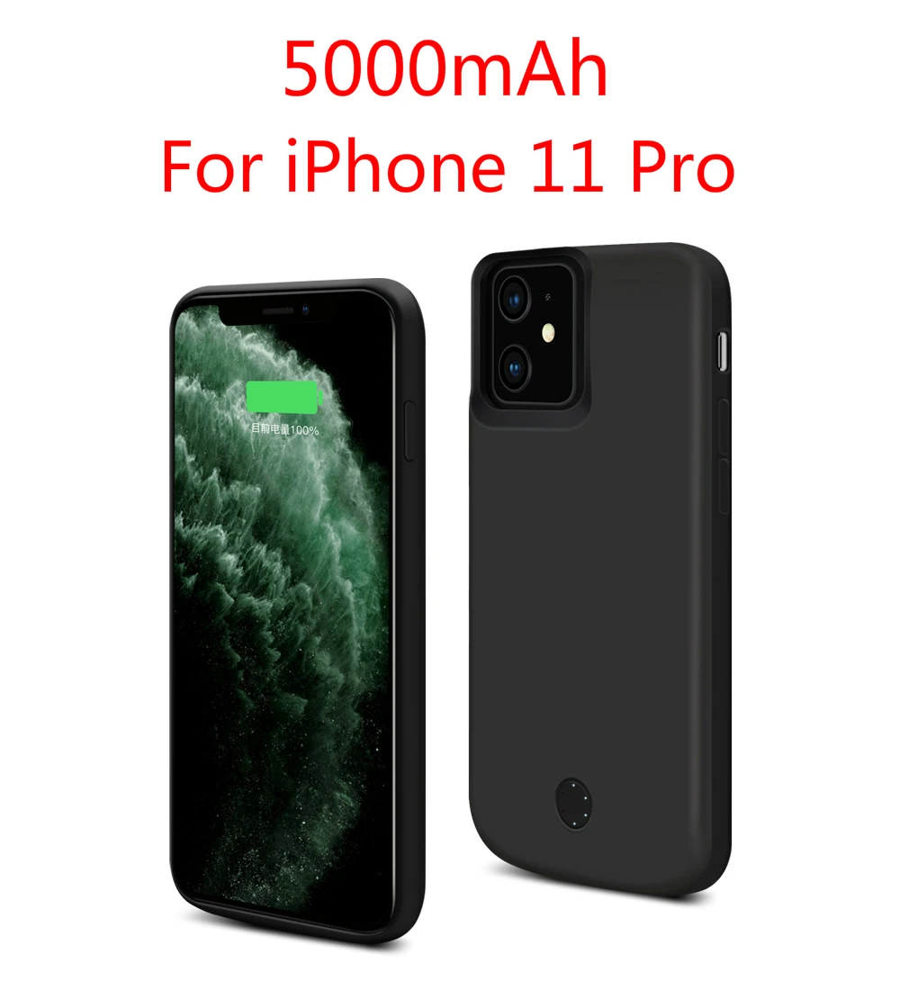 Чехол для аккумулятора для iphone 11 Pro Max 5000/6000 mah, зарядное устройство для iphone 11, внешняя задняя упаковка, чехол для зарядного устройства