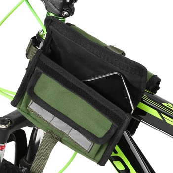 

New Canvas Bicycle Bag Waterproof Bicycle Frame Bag Folding Bike Crossbar Frame bags Bicycle Handlebar Below Storage Saddle Bag