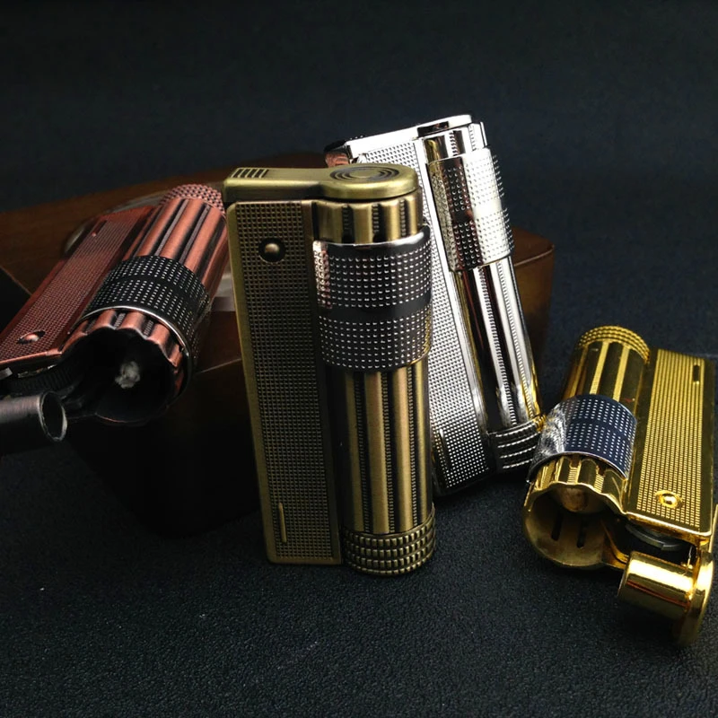 Нержавеющая сталь, старая бензиновая зажигалка, Мужская зажигалка, аксессуары для сигарет, креативные зажигалки для сигарет