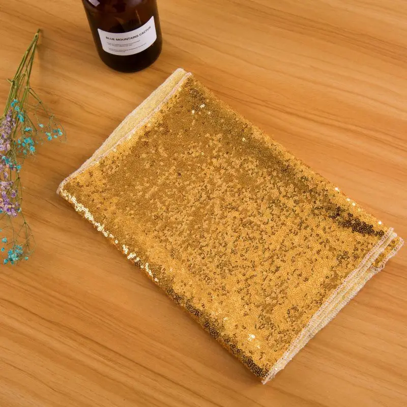 Glitter Sparkly Sequined Table Runner For Wedding Birthday Party Table Decorations
