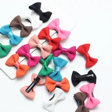 

Cute Children Chiffon Bow Small Mini Hair Clip Hairpin Baby Girls Solid HairBows Hair Clip Newborn Barrette Hair Accessories