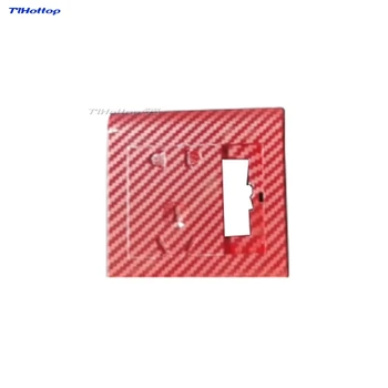 

For Carbon fiber red Power switch cover in regulation 1pcs