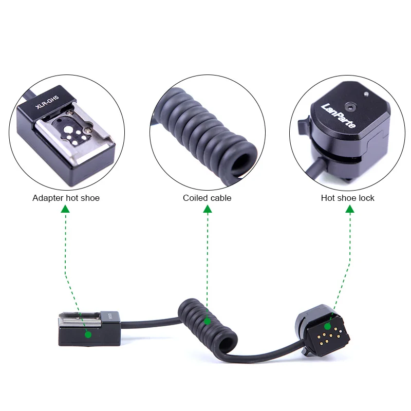 Adaptador para Panasonic Adaptador de Áudio para Dmw-xlr1 Lanparte Cabo Gh5s Gh5 Dslr Câmera Acessórios Mic s1 - - Image 3