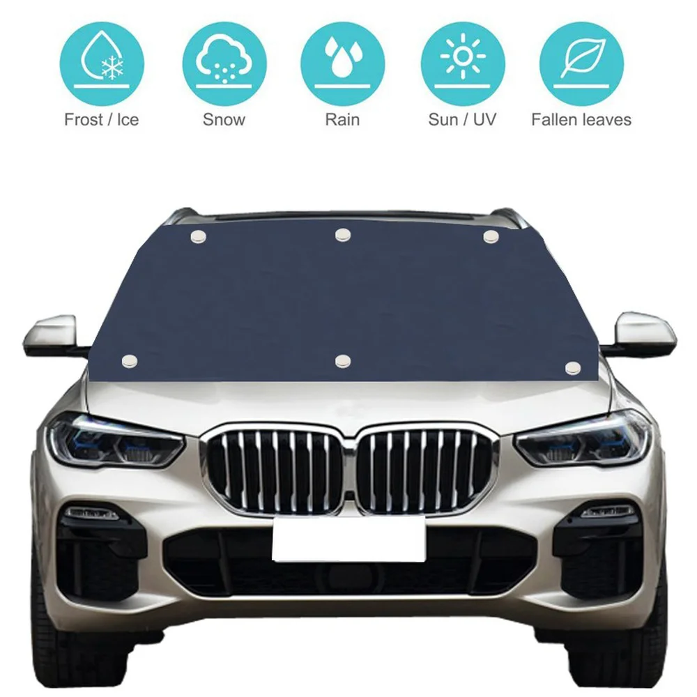 Windshield Sunshade Car Sunshade Windshield Sun Shade Car Snow Shield Car Cover Magnetic Car Front Windscreen Cover Automobile Sunshade Cover Car Windshield Snow Sun Shade Waterproof 210*120cm