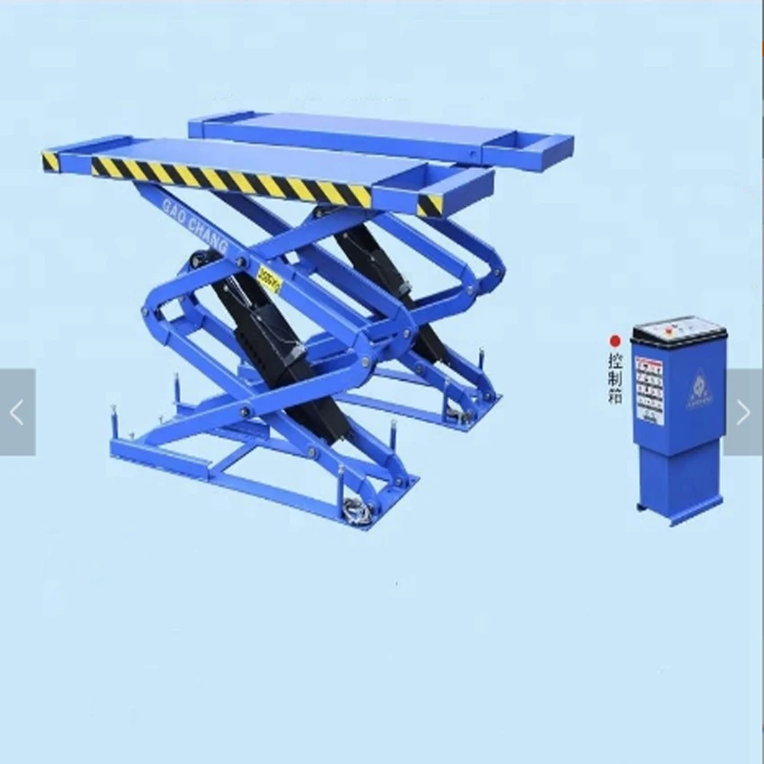 

Small platform double scissor lift(double extension