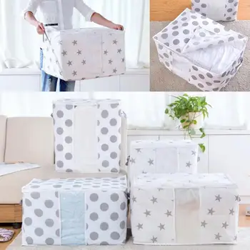 

Large Non-Woven Clothes Quilt Storage Bag Box Organizer Home Garden Organizing