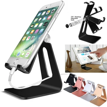 

Cell Phone Tablet Switch Stand Aluminum Desk Table Holder Cradle Dock iPhone Universal Multi-Angle Stand