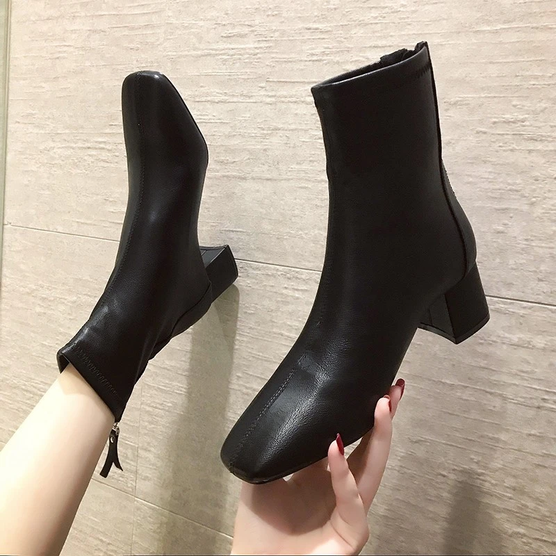 black casual boots ladies