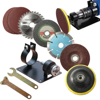

Drillpro Electric Hand Drill Cutting Polishing Grinding Seat Stand Holder Set Machine Bracket Rod Bar with Polished Pads Wrench