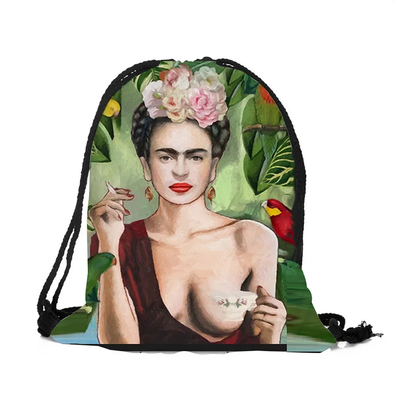3D printing bag cartoon character avatar cute funny tote bag personality figure pattern men and women bundle pocket
