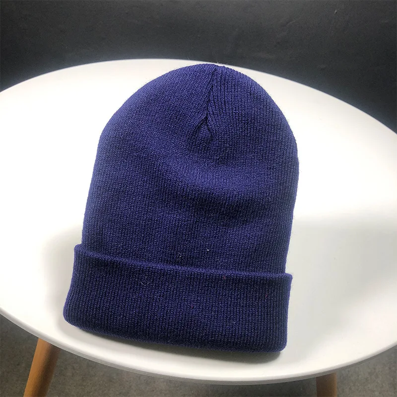 rolled up skully hat Winter Hats for Unisex New Beanies Knitted Solid Cute Hat Lady Autumn Female Beanie Caps Warmer Bonnet Men Casual Cap Wholesale skully with a brim