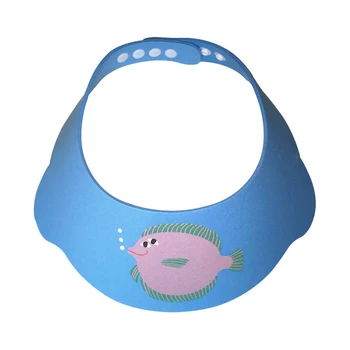 

Flexible Cartoon Shower Shield Water Sprinkling Festival Children Baby Hat EVA Hair Wash Sun Visor Adjustable Shampoo Cute