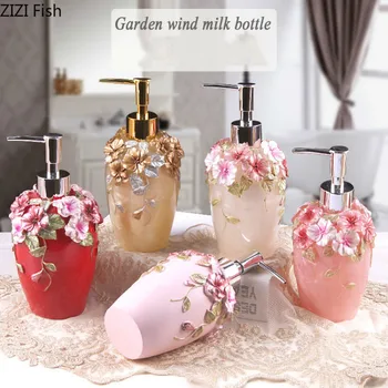 

European Style Retro Resin Accessories Resin Bathroom Kit Soap Bottle Toothbrush Holder Cup Home Hotel Bathroom Storage