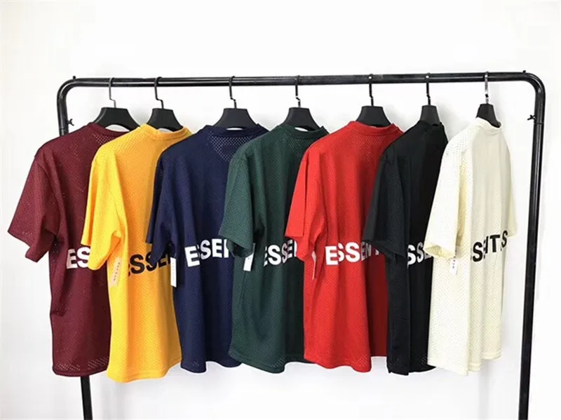 

Essential Mesh T Shirt 1:1 Best Quality FOG T-shirts Tees Essential Mesh T-shirt