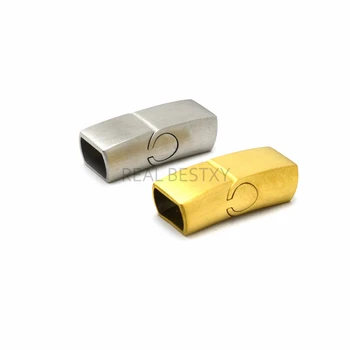 

HOLE SIZE:8*5.5mm Stainless Steel Magnetic Clasps Leather Cord Bracelet End Caps Bracelets Findings Jewelry stainless steel part