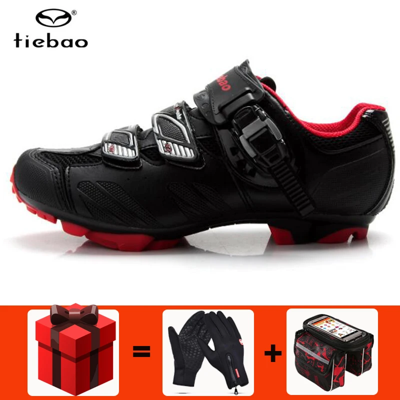 

Tiebao Cycling Shoes men sapatilha ciclismo MTB chaussure vtt Mountain Bike Bicycle Self-Locking Nylon-Fibreglass Riding Shoes