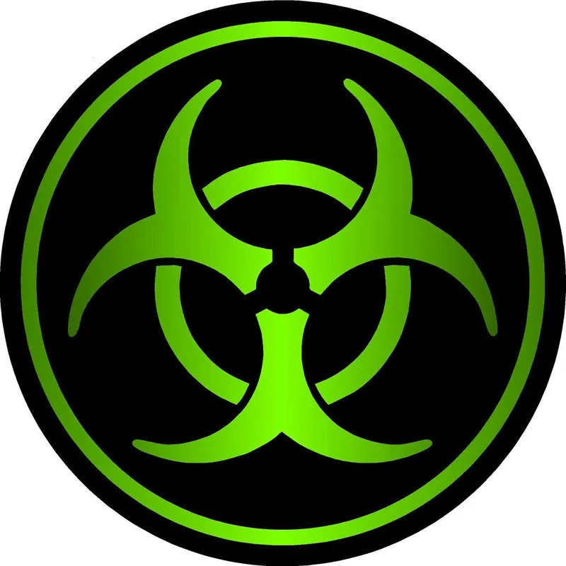 

ZOMBIE Bio Hazard Decal Retro-reflective Car Sticker Funny Window Bumper Laptop Trunk Decal Decoration Accessories KK12*12cm