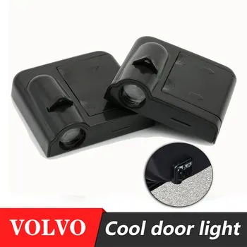 

2pcs Car Door Logo projector lamp welcome light Wireless Paste Battery door light For For VOLVO S60 S80 S80L S60L V60 V40 XC60
