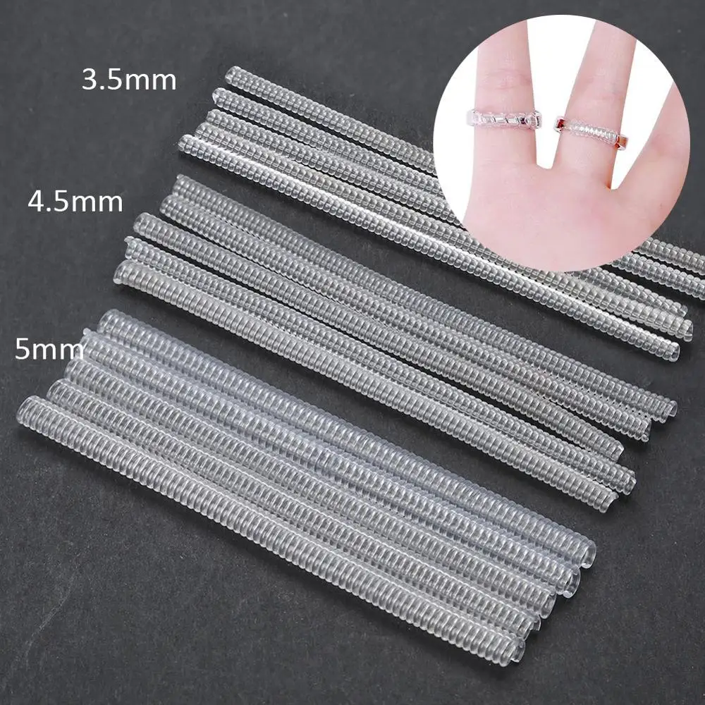 10 шт. инструменты для ювелирных изделий прозрачные кольца регулировщик размера