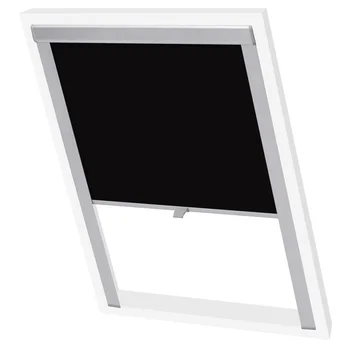 

vidaXL Blackout Roller Blind Black MK06