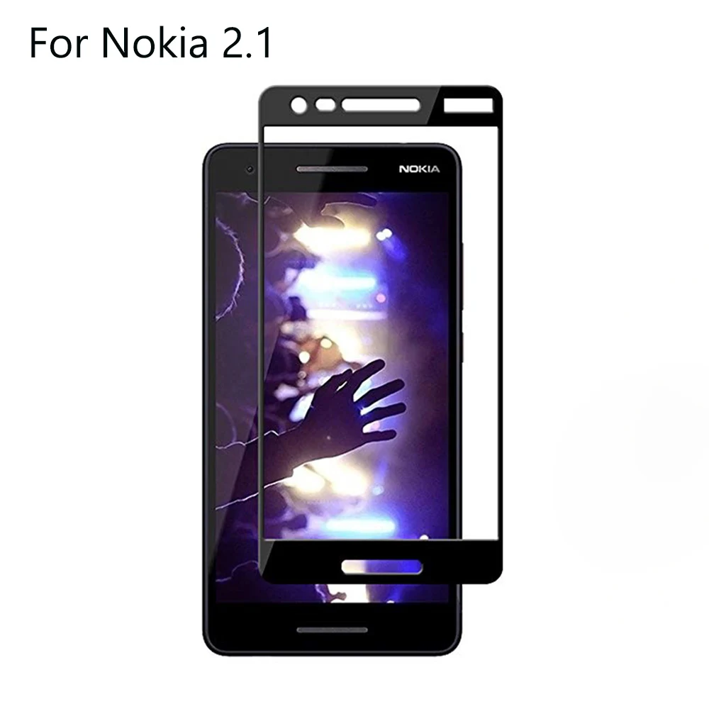 Закаленное стекло для телефона Nokia 2 1 полное клеевое покрытие Защита экрана Nokia2