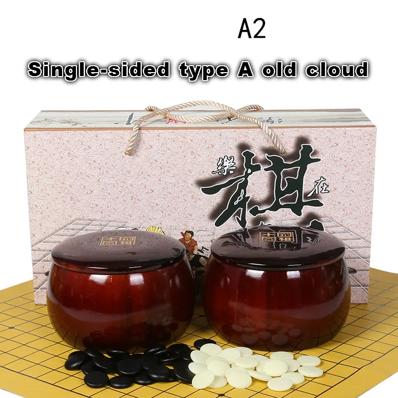 Импортные товары высококлассные односторонние новые и старые шахматы Yunzi Wei с бамбуком твердые деревянные шахматы банки Подарочная коробка Go набор