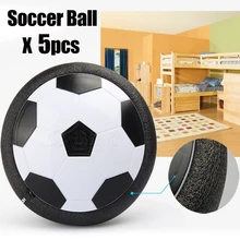 Детские левитате приостановка футбольный мяч кроссовки на воздушной подушке с плавающей Поролоновый футбольный с светодиодный светильник музыка скользя игрушки футбол игрушки для детей, подарки