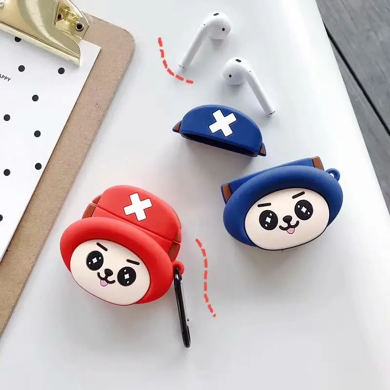 Для Apple AirPods 2 Чехол one piece Luffy аниме Какаши чехол для Apple Air Pods 1 коробка для зарядки Мягкий ТПУ силиконовый чехол