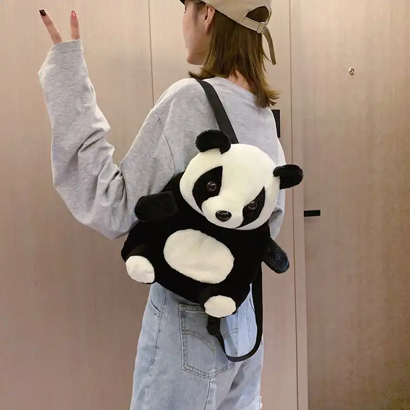 multfilm panda kukly zhivotnyh plyushevye ryukzaki dlya vzroslyh detej detskij sad malchik devochka ryukzak sumochka panda kniga monet sumka na plecho