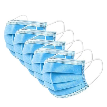 

In Stock! 100pcs Disposable Face Masks 3 Layes Anti-Pollution Mask Dust Protection One Time Mount Mask Breathable Mouth Mask