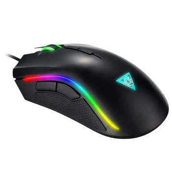 

Ergonomic Optical RGB Gaming Mouse 4000 DPI Adjustable 7 Buttons USB Wired Mice for PC Laptop Gamer Desktop Computer