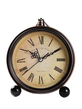 

Metal Vintage Alarm Clock Silent Table Retro Small Clock European Simple Students Reloj Despertador Metal Alarm Clock NN50AC