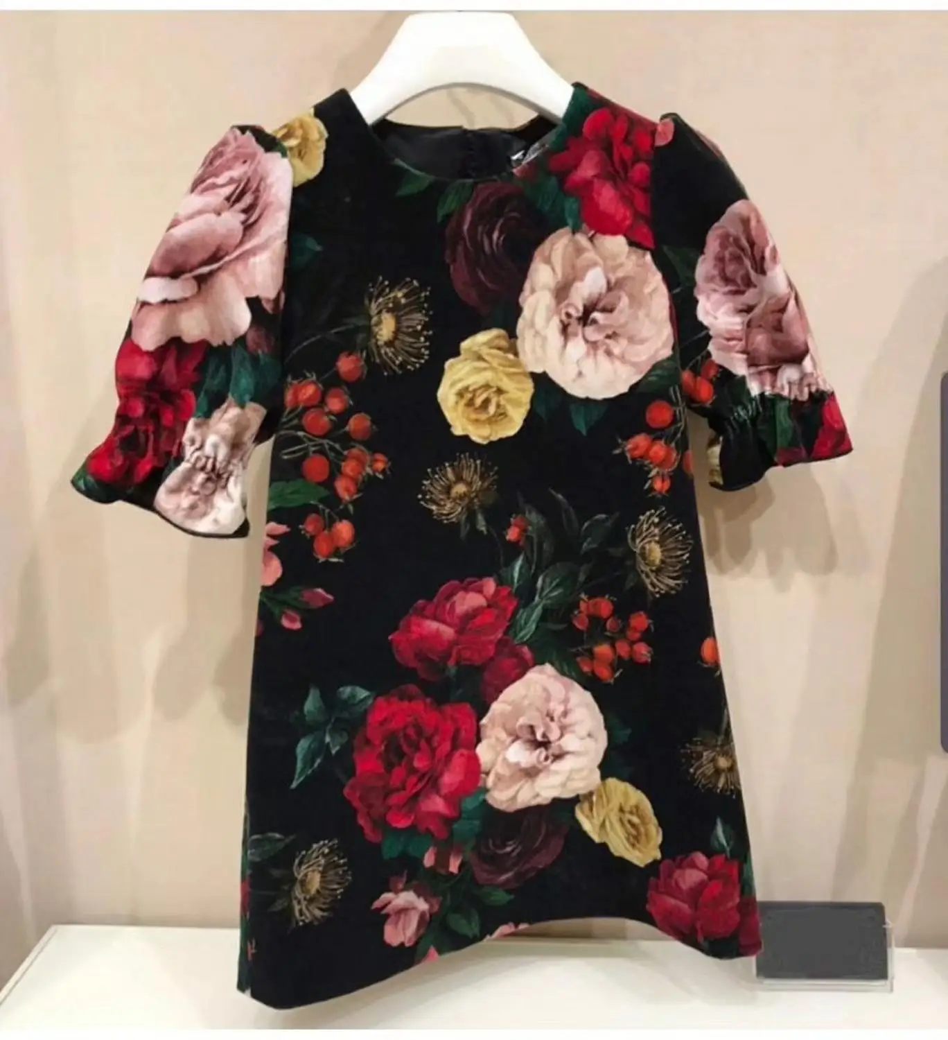 Детские Платья с цветочным принтом праздничное платье принцессы для девочек