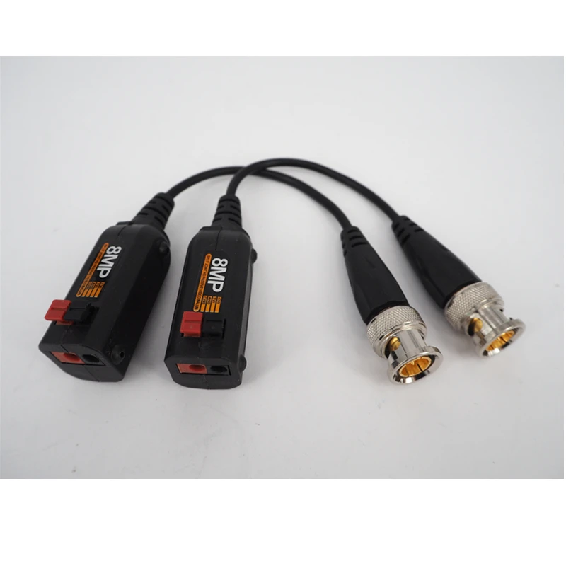 8MP HD Twisted Pair Passive 4K CCTV Video Balun BNC Transceivers UTP Balun For AHD CVI TVI CVBS Camera