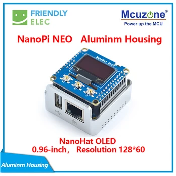 

RealQvol FriendlyARM NanoPi NEOMetal Complete Kit Aluminum Housing oled Programmable in Python