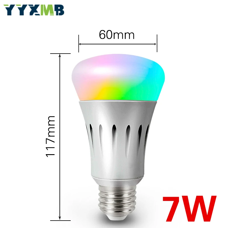 YYXMB умный голосовой контроль, wifi светильник, лампа RGB+ WW+ CW, затемненный светодиодный светильник, поддержка Amazon ECHO/Google Home/IFTTT, wifi светодиодный светильник